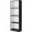 4-Shelf Bookcase In Matt Gray And White - Maximizes Storage, Blends Classic Modern Designs, Decorates Home Space Shelf With 4 Levels Ample Modern, Enhances