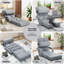 Floor Chair Adjustable Folding Lazy Accent Chairs Bed With Armrests-1743271391