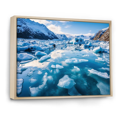 «Brachant Glaciers In Alaska I», reproduction sur toile