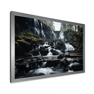 " Monochrome Waterfall Cascading Harmony I "