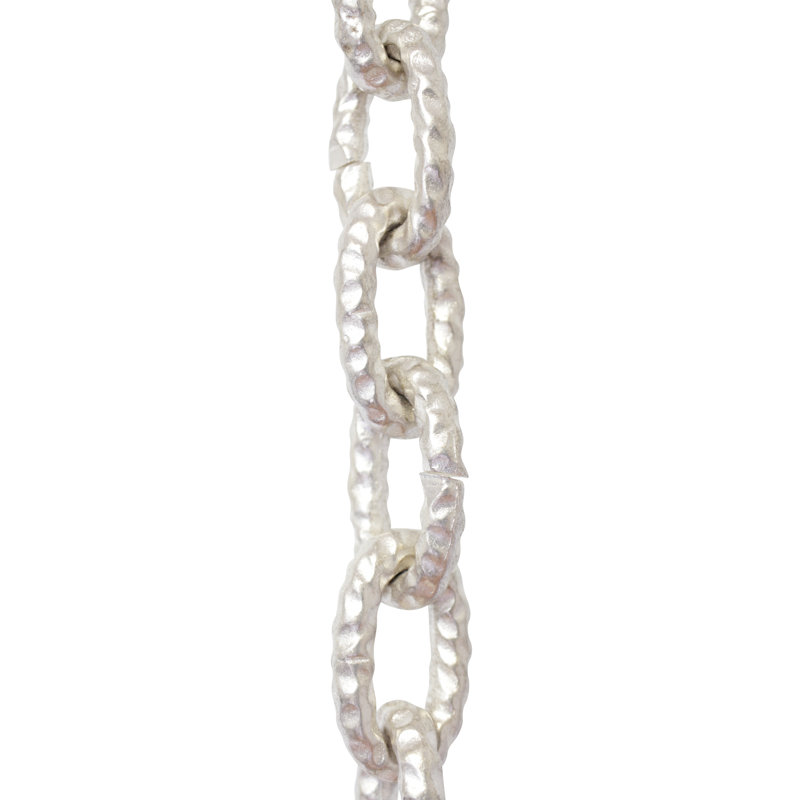 Chaîne de lustre à boucle décorative (3 pieds), Argent mat
