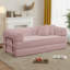 Canapé-lit 64,7 po en velours côtelé désossé, canapé futon modulaire, canapé en mousse à compression avec 2 coussins, aucun assemblage requis-1374894628-1369500010