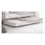 Lit de jour contemporain contemporain en métal argent avec couchette et structure inspirée des tuyaux