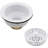 Solid Brass Push-Pull Style Kitchen Sink Drain Basket Strainer - 2-Pack-21699059