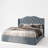 Almanzo Upholstered Velvet Wingback Bed-459000063-459000051