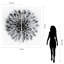 "Dahlia AB", ensemble de panneaux muraux en verre trempé flottant sans cadre