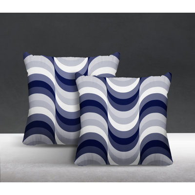 Slivno Indoor / Outdoor Abstract Square Throw Cushion