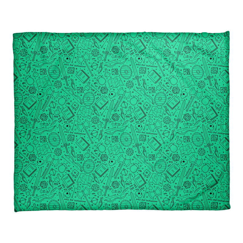 Couverture Katelyn Elizabeth RPG, l 52,5 po x L 62,5 po, Noir / Vert