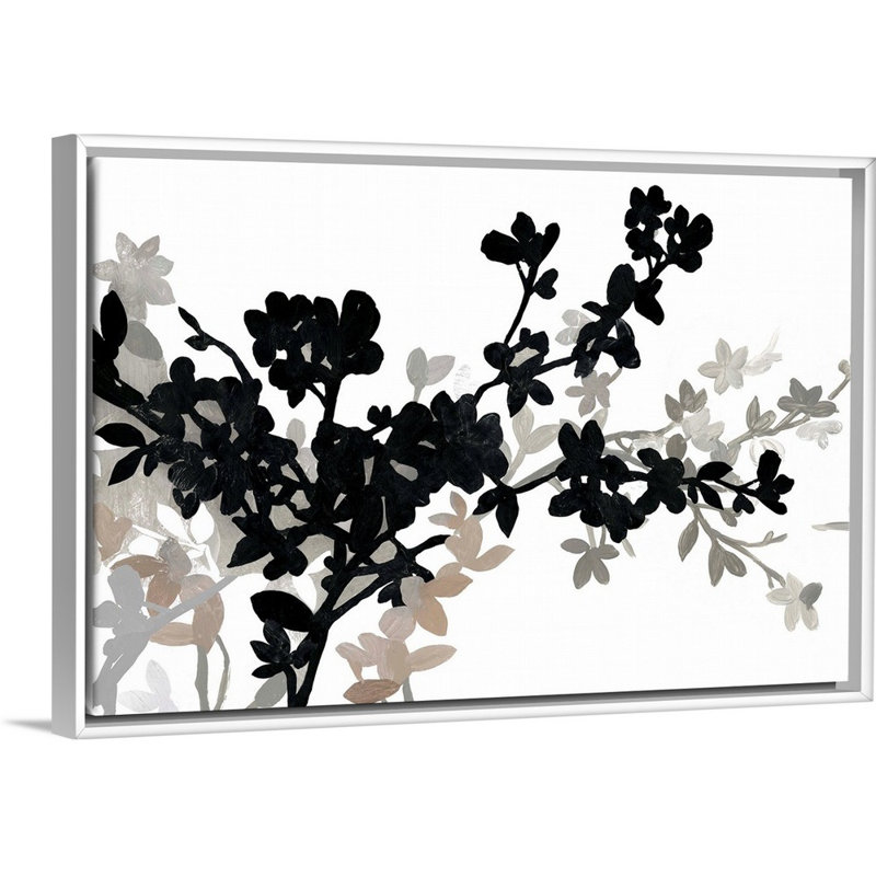 Reproduction d’art sur toile « Apple Bloom I », H 34 po x l 50 po x P 1,75 po, Toile encadrée flottée blanche