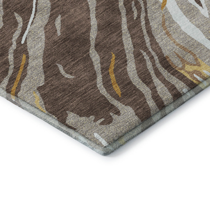 Tapis tourbillon Premium AMF1037 lavable à la machine, Rectangle 1 pi 8 po x 2 pi 6 po
