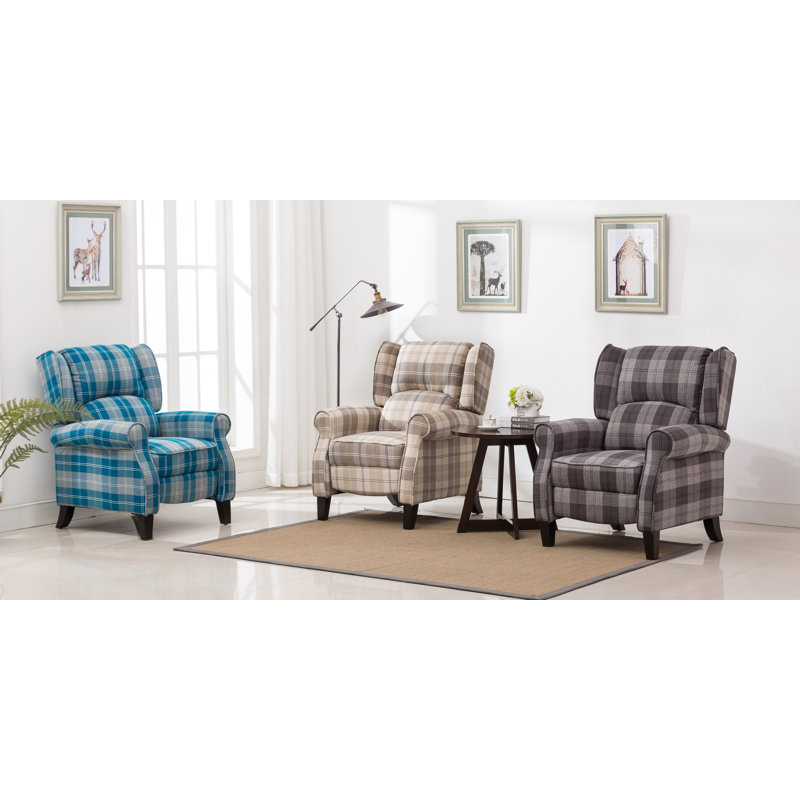 Lynnwood 80cm Wide Wing Chair Recliner, Beige