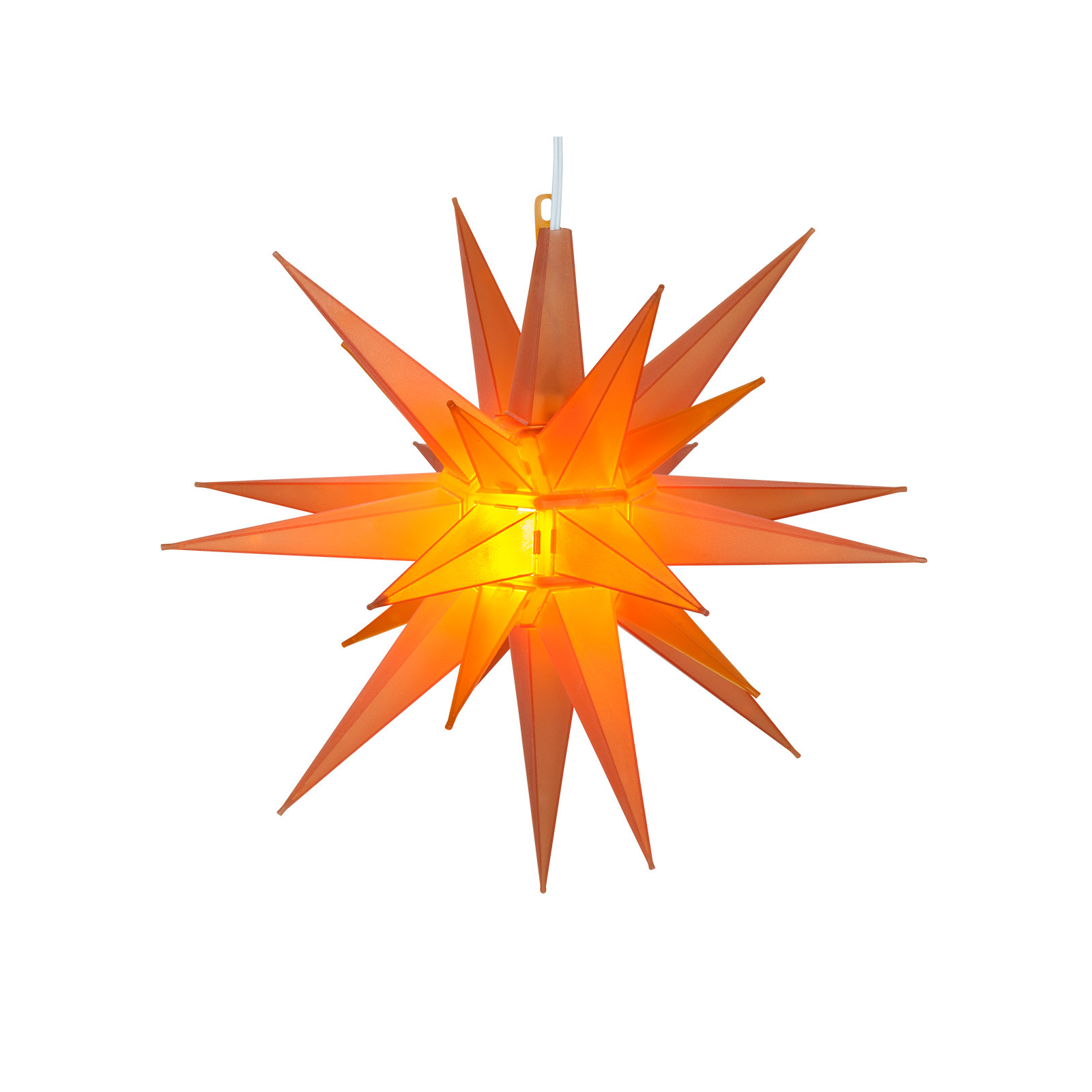 Moravian Star Lighted Display, Amber