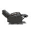 Fauteuil inclinable pivotant en cuir 31,5 po-1577146353