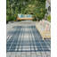 Tapis intérieur / extérieur pour jardin à carreaux bleu-27811586