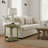 Madeline Scalloped Round Side Table Green-1767780330
