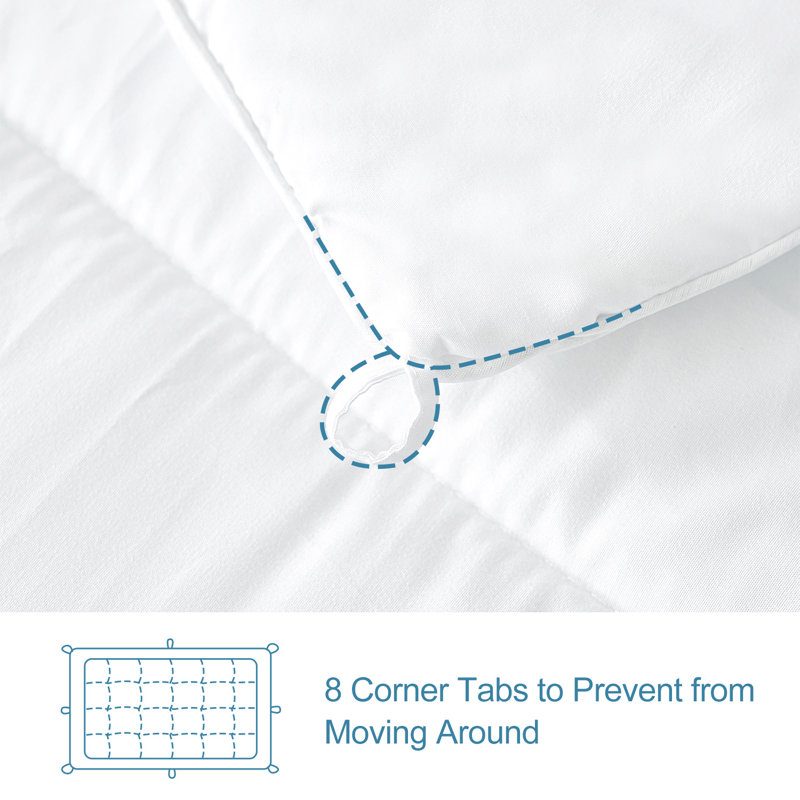 Édredon en duvet synthétique polyester toutes saisons, Lit simple