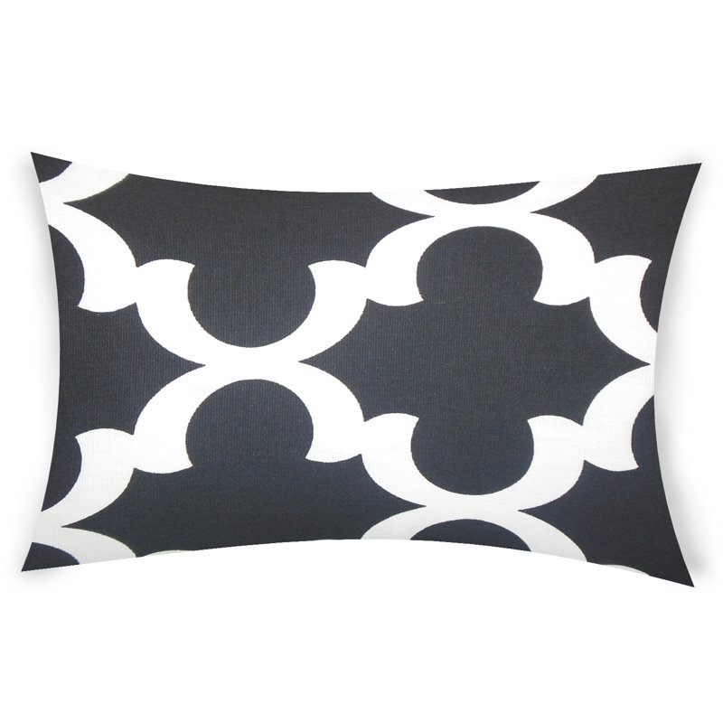  Housse et insert rectangulaires en coton, Noir, 14 po x 36 po