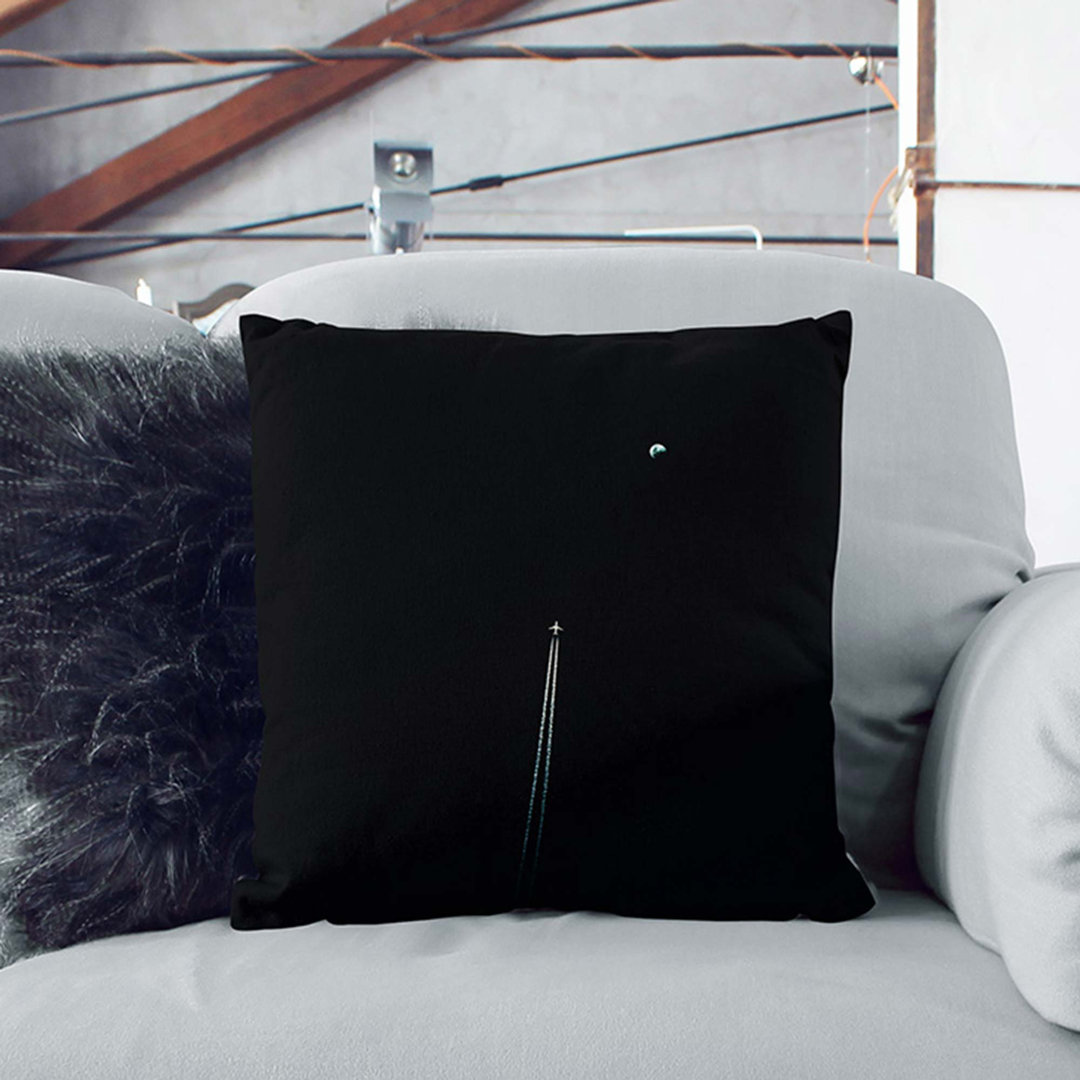 Airplane to the Moon Cushion with Filling