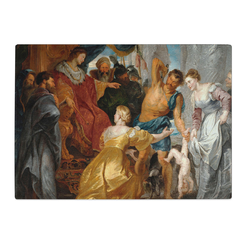 The First Book of Kings in the Bible by Peter Paul Rubens Chopping Board, 20cm W x 28.5cm L