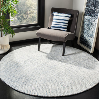 Rowe Handmade Ivory/Blue Rug