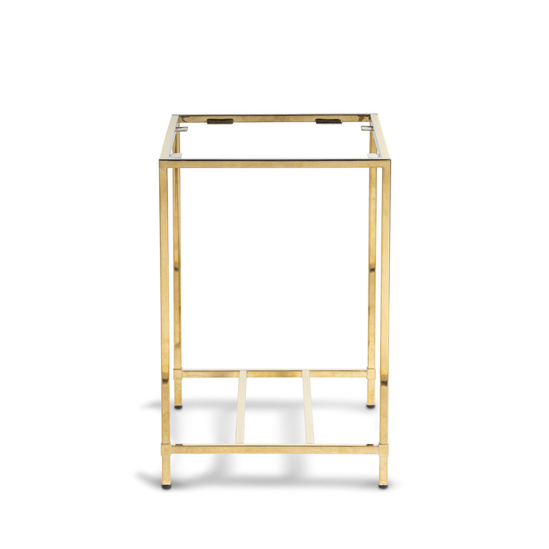 St. Tropez End Table, Mirrored Champagne