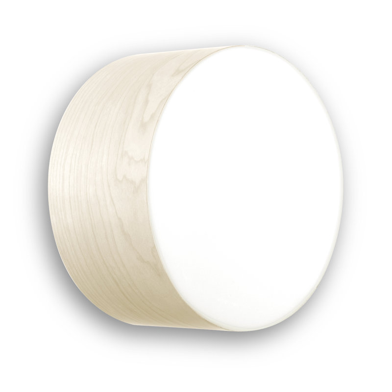 Plafonnier Gea par Mariví Calvo, H 3,9 po x l 7,9 po x P 7,9 po, Blanc Ivoire, DEL 2700K