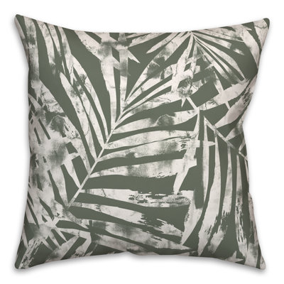 Floral Outdoor Reversible Throw Pillow