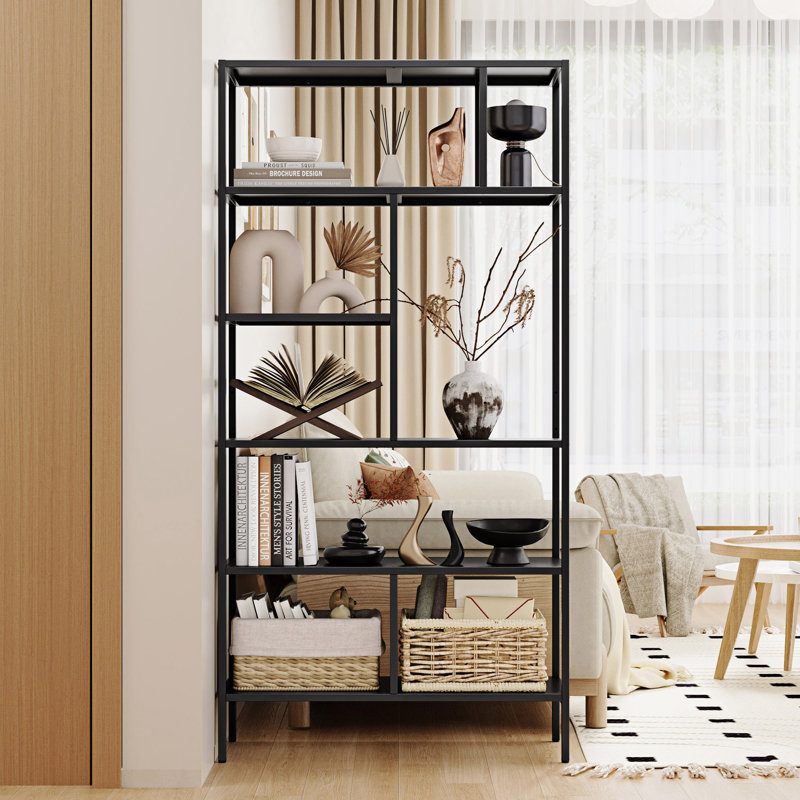 72'' H X 36'' W Steel Etagere Bookcase