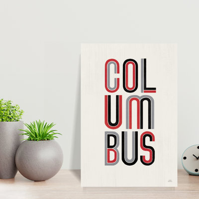 Columbus Abstract Contemporary City Architecture Wall Art