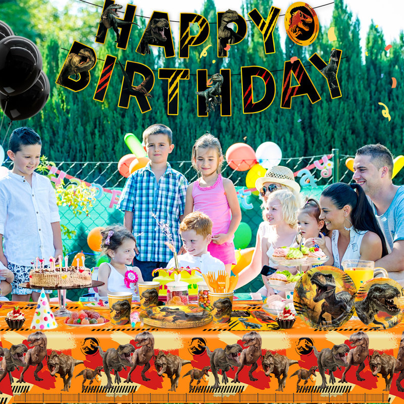 Vaisselle pour décorations d'anniversaire de Jurassic World