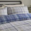 Bennet Check Cotton Geometric Duvet Cover Set-134515519
