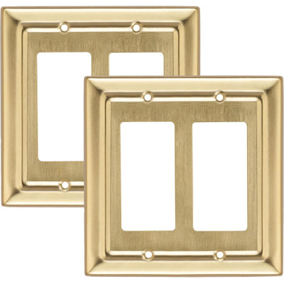 Architectural 2-Gang Rocker Standard Wall Plate