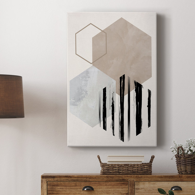 Affichage hexagonal I - galerie sur mesure, H 48 po x l 32 po