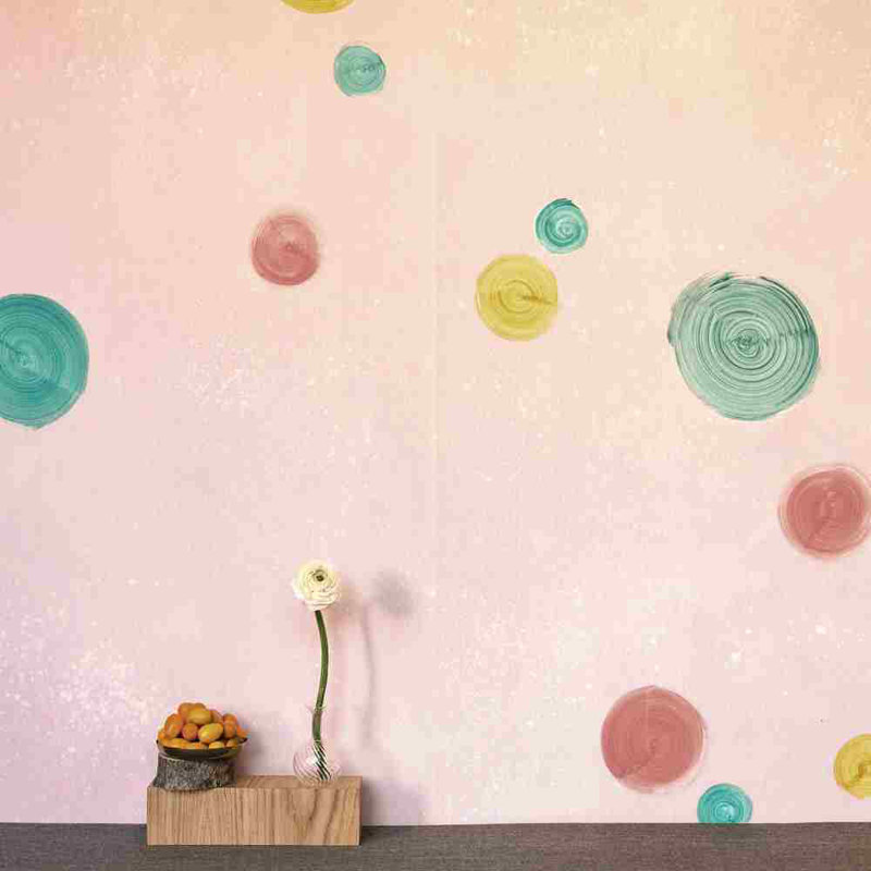 Ta Metéora Wallpaper, 26" W x 108" L, Peachy Pink