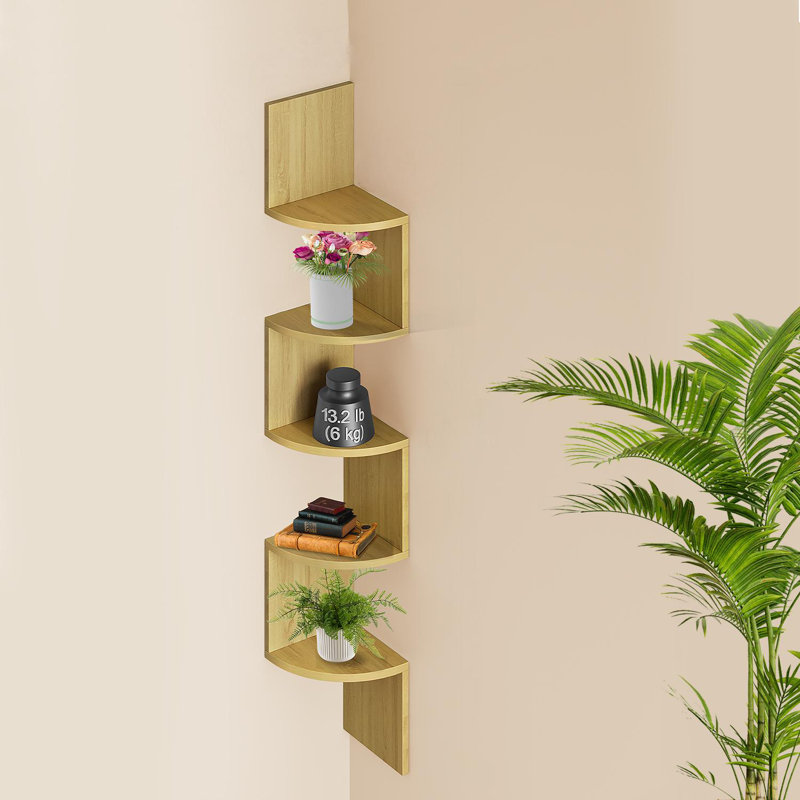 Lundquist Ladder Bookcase, Natural