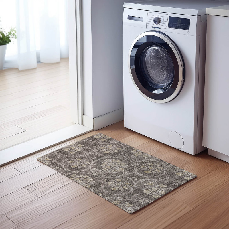Tapis intérieur / extérieur Sudais avec envers antidérapant, Rectangle 1 pi 8 po x 2 pi 6 po