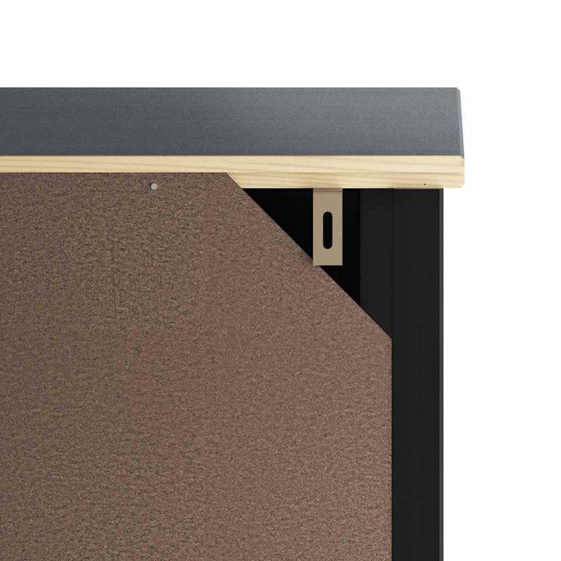 Laylarae Solid Wood Bathroom Storage, Black, 64.8" H x 29.9" W x 10.6" D