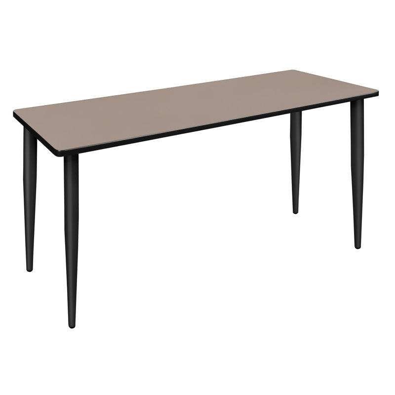 Plateau de table de formation Kahlo, pieds fuselés, Noir, Cerise, H 29 po x L 60 po x l 24 po