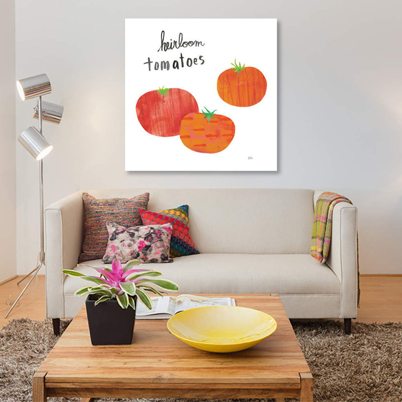 « cuisine jardin ii », impression sur toile, H 18 po x l 18 po x P 1,5 po, Toile tendue, Pas de tapis