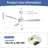 Damecia 52'' Modern Ceiling Fan With Led Light And Remote Control Dc Motor-377536298
