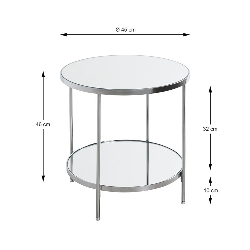 Wayment End Table, Chrome