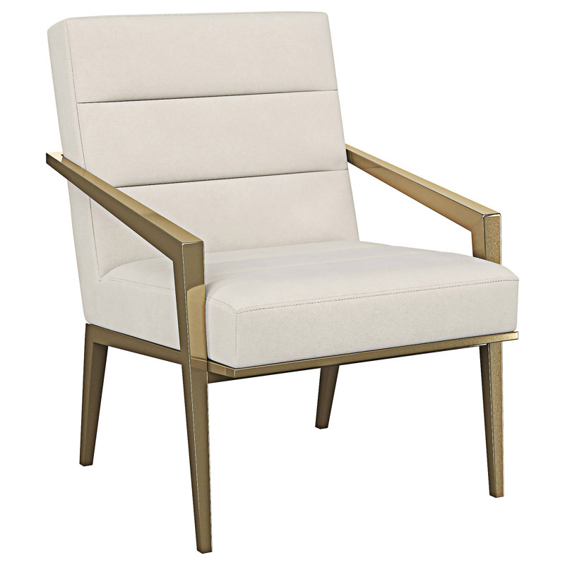 Chaise avec accoudoirs Accent Chair, Crème