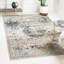 Tapis oriental bleu foncé, beige, ivoire et gris Arkeen-548412102