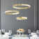 3 - Light Unique / Statement Modern Linear LED Chandelier