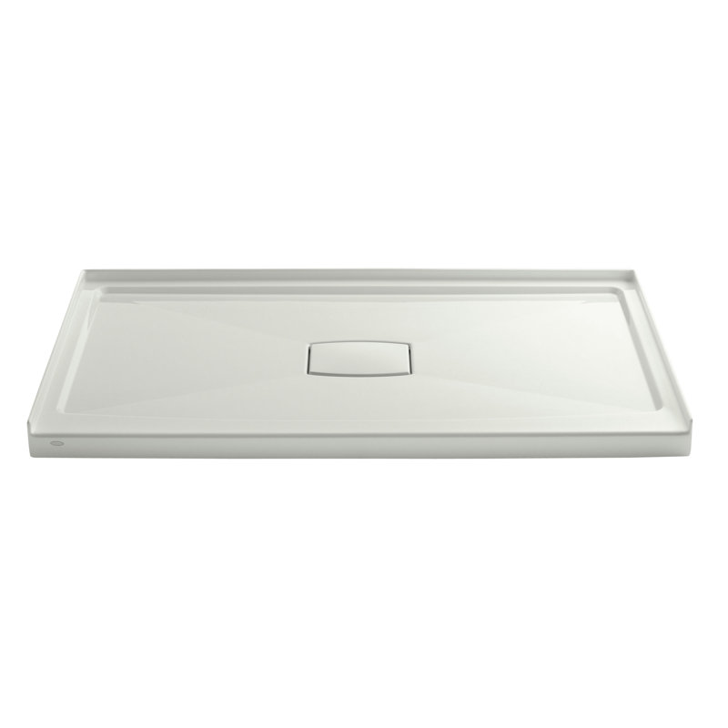 Archer 60" x 36" Single Threshold Center Drain Shower Base, Dune
