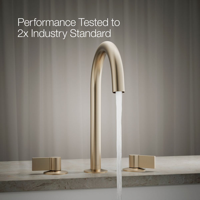 Components Deck-Mount Bath Spout With Tube Design, Bronze