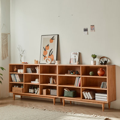Nordic style solid wood bookcase