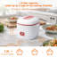 Mini cuiseur à riz, 1 tasse et 2 tasses de petits appareils de cuisson à vapeur avec revêtement antiadhésif, rose-124795149