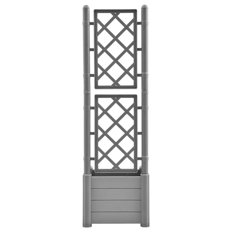 Griffiths Raised Garden Bed with Trellis, 142cm H x 43cm W x 43cm D