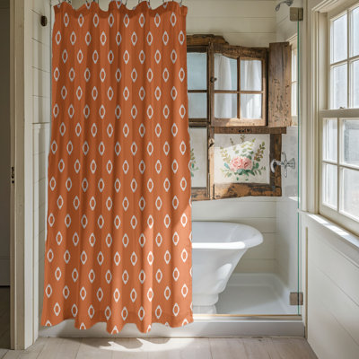 Spotty Orange - Premium Shower Curtain_0230